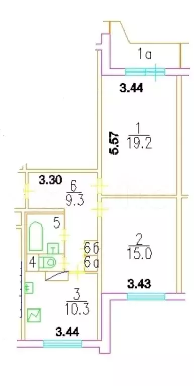 2-к. квартира, 60 м, 5/17 эт. - Фото 0