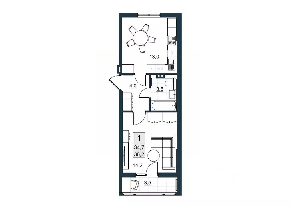 1-к кв. Саратовская область, Саратов ул. Имени Евгения Долгина, 6 ... - Фото 1