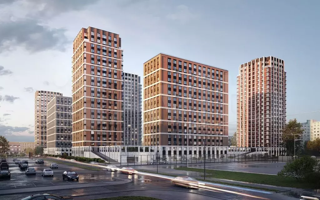 1-к. квартира, 42,9 м, 15/23 эт. - Фото 1