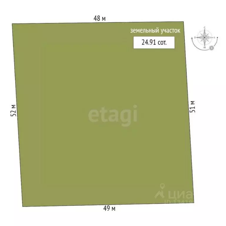 Участок в Брянская область, Брасовский район, Крупецкое с/пос, пос. ... - Фото 1