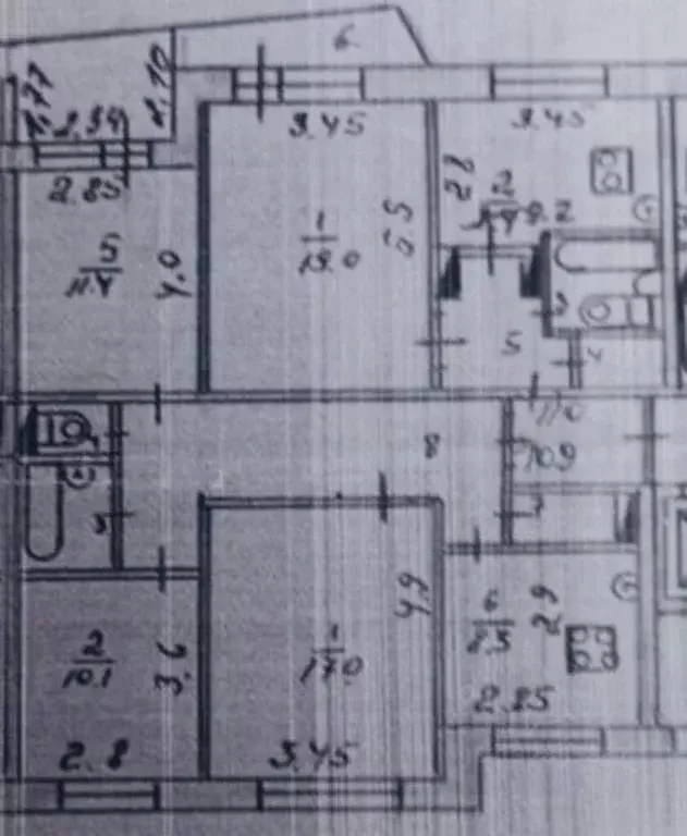 3-к кв. Омская область, Омск ул. 3-я Молодежная, 59 (63.0 м) - Фото 1