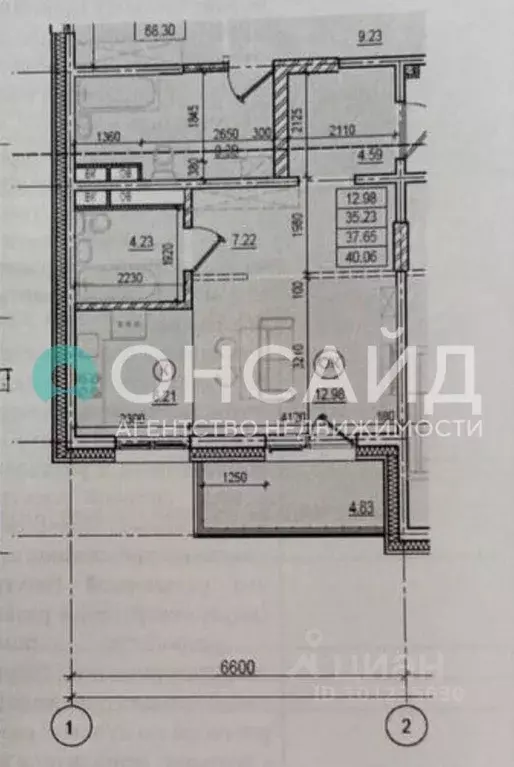 Студия Бурятия, Северобайкальск ул. Полиграфистов, 13 (36.2 м) - Фото 2