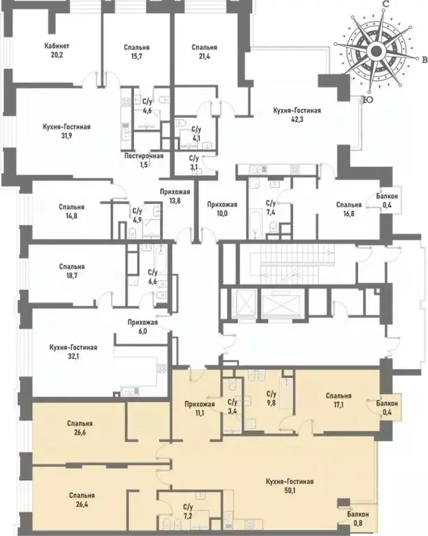 4-к кв. Москва ул. Матросская Тишина, 12 (150.4 м) - Фото 1