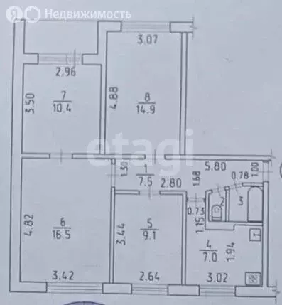 4-комнатная квартира: Ижевск, Новостроительная улица, 35 (68.2 м) - Фото 1