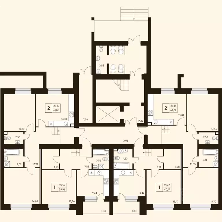 2-к кв. Башкортостан, Уфа ул. Ахметова, 296/2 (66.72 м) - Фото 2