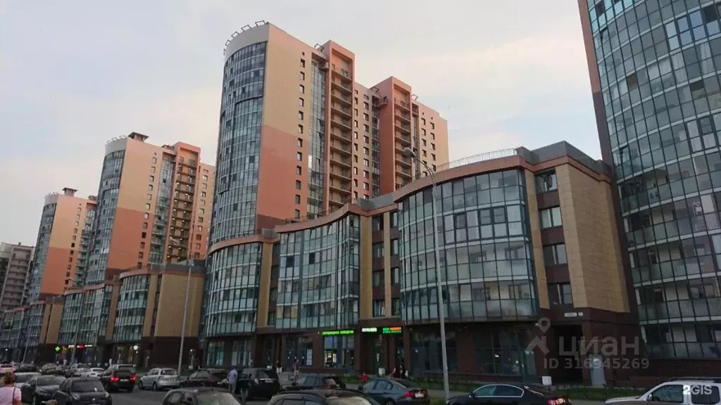 Студия Санкт-Петербург ул. Катерников, 7 (28.7 м) - Фото 0