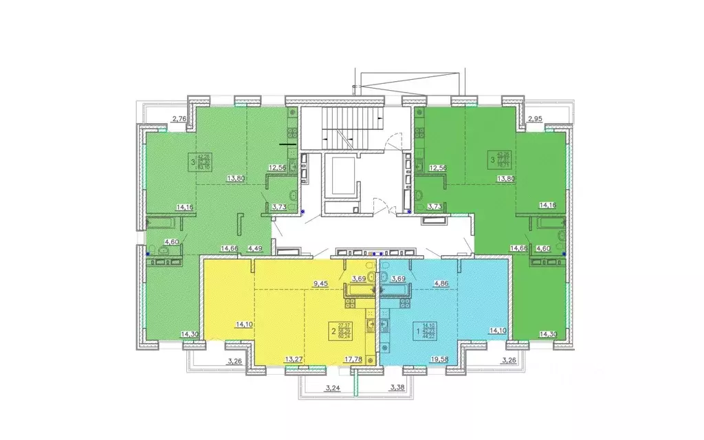 3-к кв. Бурятия, Улан-Удэ Энергетик мкр,  (83.1 м) - Фото 2