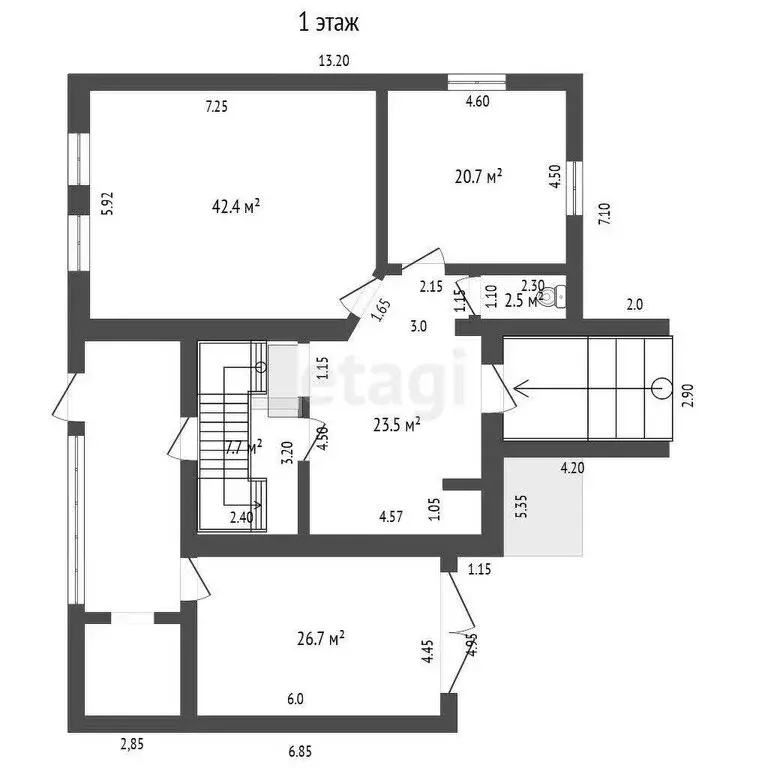 Дом в Лениногорск, Профсоюзная улица (357 м) - Фото 2