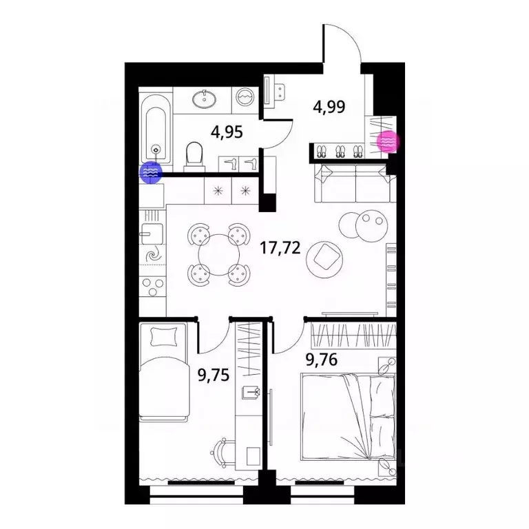 1-к кв. Владимирская область, Киржач Красный Октябрь мкр, ул. ... - Фото 1