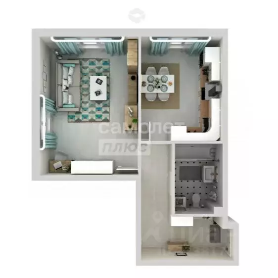 1-к кв. Липецкая область, Липецк Минская ул., 4Вк1 (45.0 м) - Фото 1