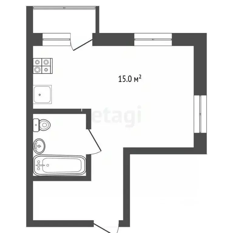 Студия Владимирская область, Муром ул. Машинистов, 14 (44.2 м) - Фото 0