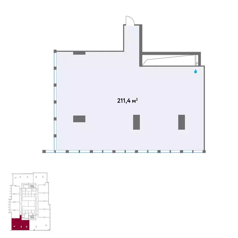 Офис (211.4 м) - Фото 1