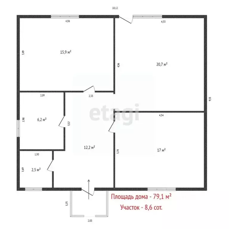 Дом в Свердловская область, Сысертский муниципальный округ, Змеиная ... - Фото 2