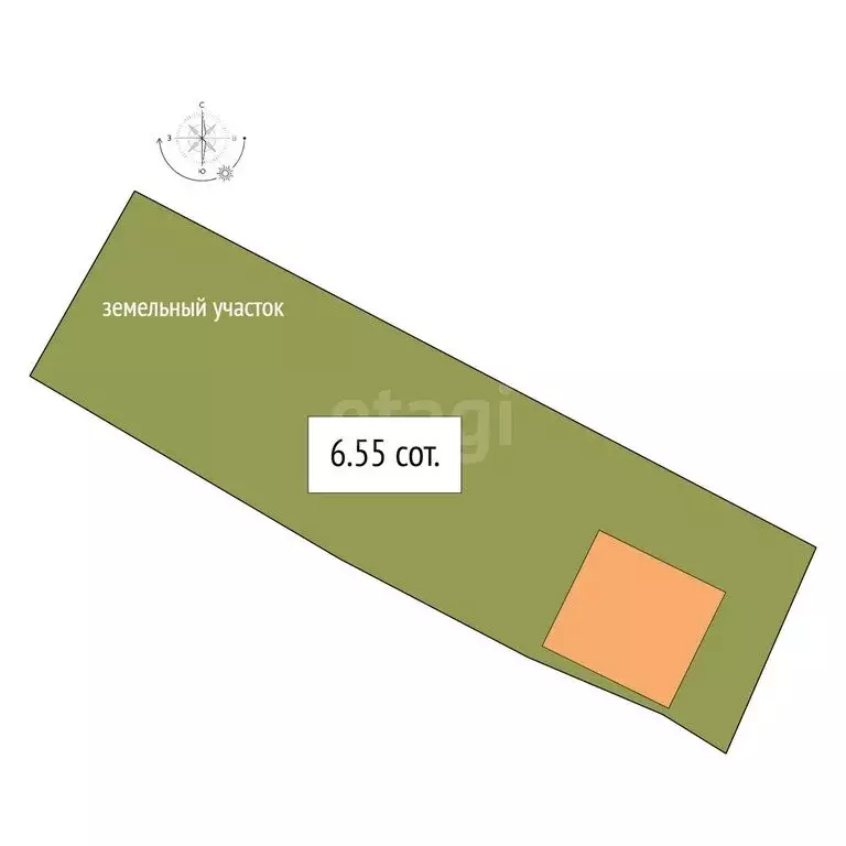 Дом в Бердск, посёлок Боровой, Юбилейная улица (60 м) - Фото 1