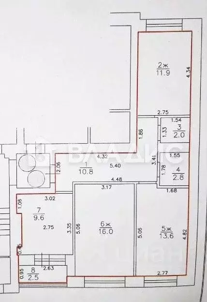 3-к кв. Калининградская область, Калининград Минусинская ул., 19 (66.7 ... - Фото 1