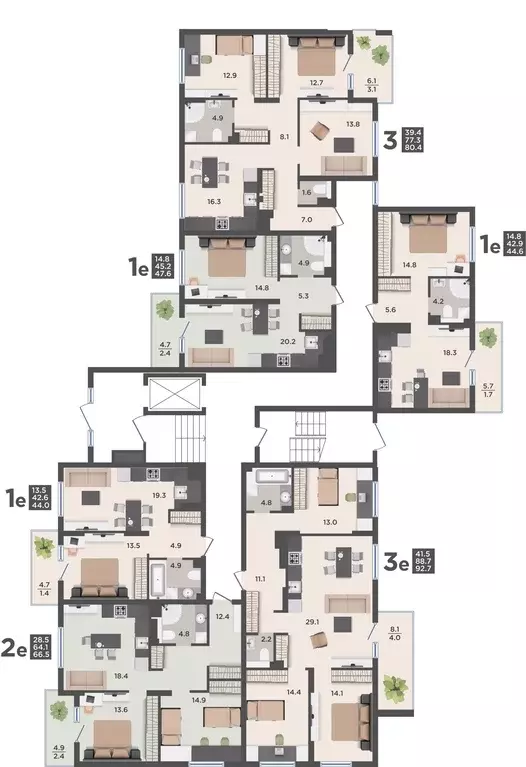 3-к кв. Калининградская область, Гурьевский муниципальный округ, пос. ... - Фото 2