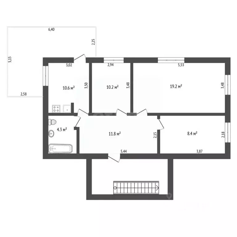 Дом в Амурская область, Благовещенск Нагорная ул., 80/6 (201 м) - Фото 2
