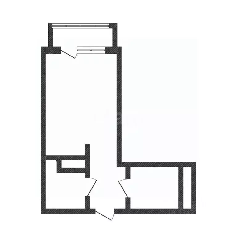 Студия Курганская область, Курган 18-й мкр, 7 (23.6 м) - Фото 2