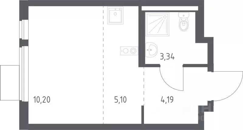 Студия Московская область, Ленинский городской округ, д. Коробово ... - Фото 1