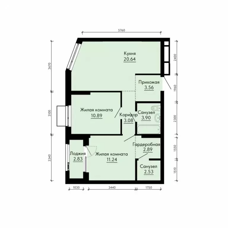 2-комнатная квартира: Екатеринбург, жилой район Юго-Западный, ЖК ... - Фото 1