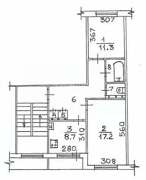 2-к кв. Новосибирская область, Новосибирск Выборная ул., 103 (53.1 м) - Фото 1