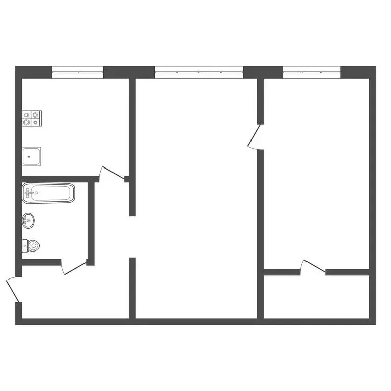 2-комнатная квартира: Тула, улица Седова, 31В (45 м) - Фото 1