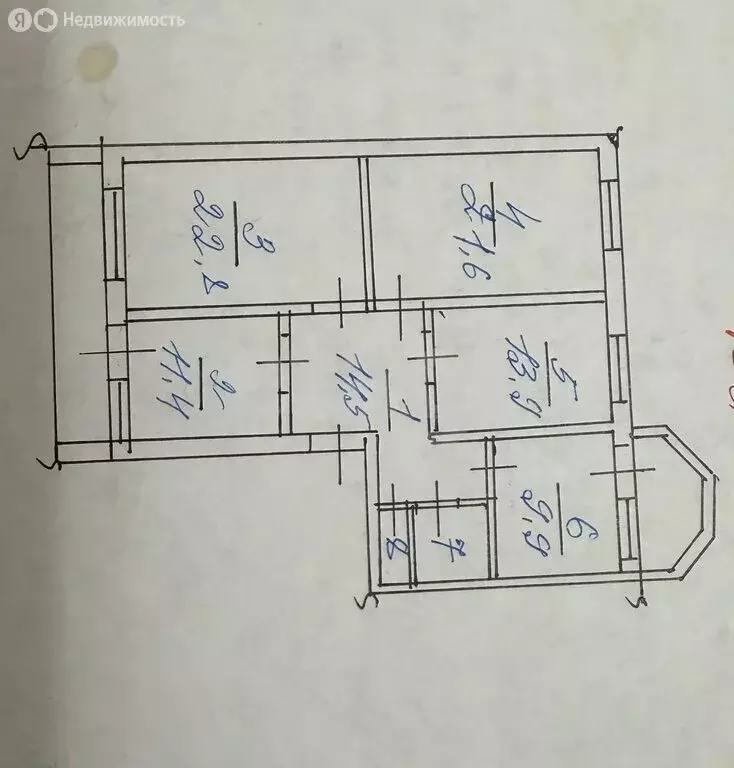 4-комнатная квартира: Махачкала, улица Ирчи Казака, 13В (113 м) - Фото 0