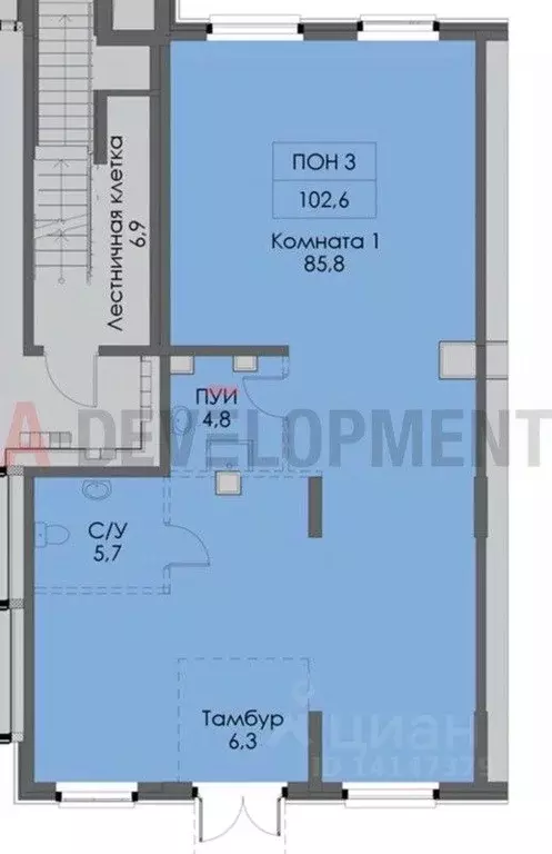 Помещение свободного назначения в Татарстан, Казань Нокса Парк жилой ... - Фото 2