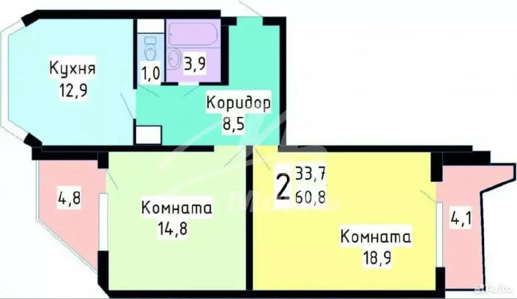 Продается 2-комнатная квартира - Фото 2