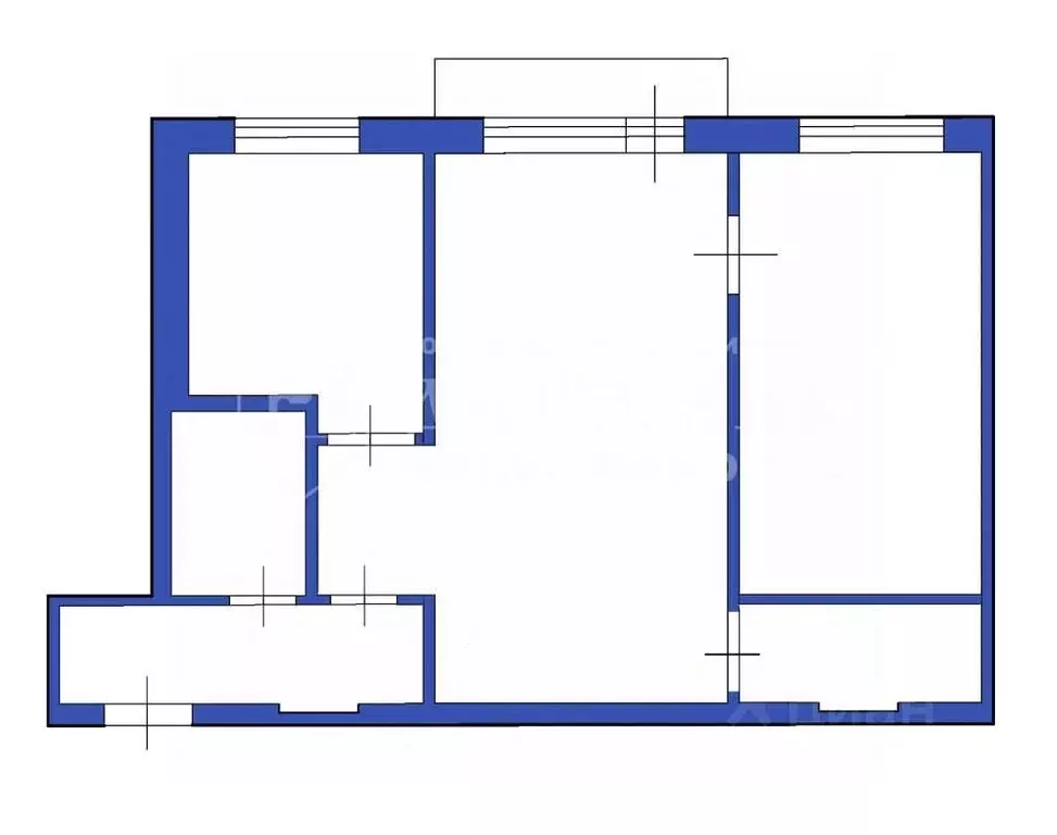 2-к кв. Кемеровская область, Ленинск-Кузнецкий просп. Ленина, 43 (42.0 ... - Фото 2