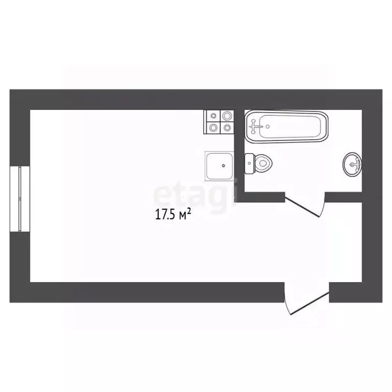 Студия Тюменская область, Тюмень Олимпийская ул., 27 (13.9 м) - Фото 2