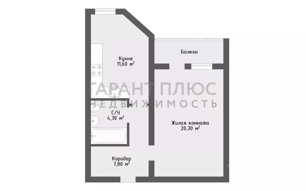 1-к кв. Липецкая область, Липецк Кузнечная ул., 10 (47.0 м) - Фото 2