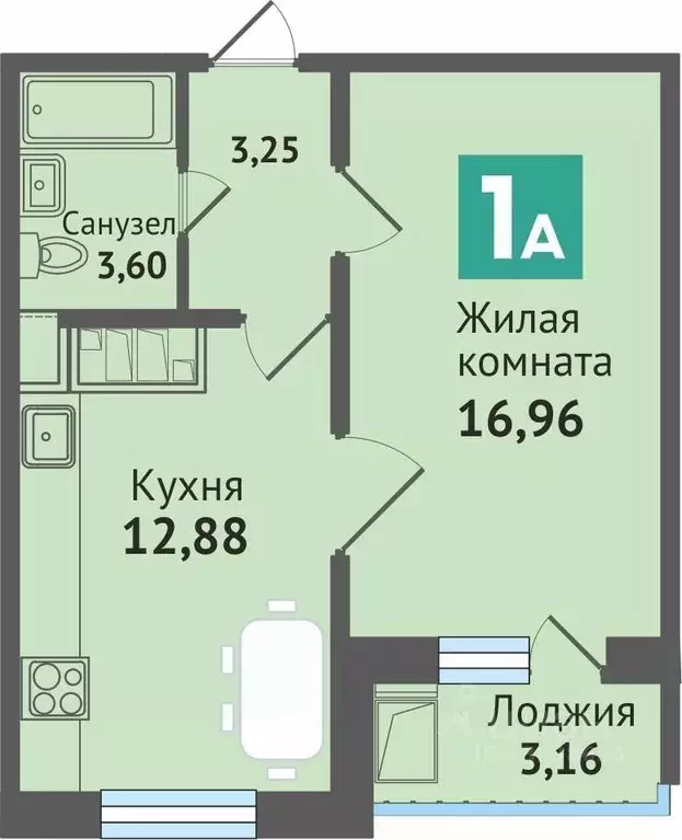1-к кв. Марий Эл, Медведево городское поселение, Медведево пгт ул. ... - Фото 0