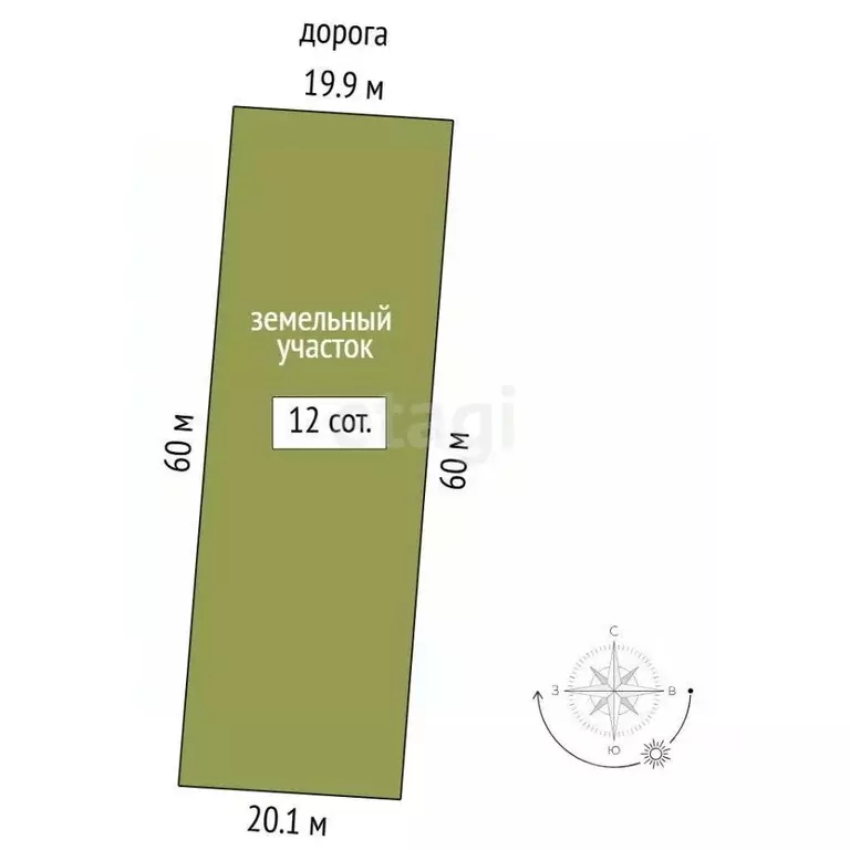 Участок в Тюменская область, Нижнетавдинский муниципальный округ, ... - Фото 2