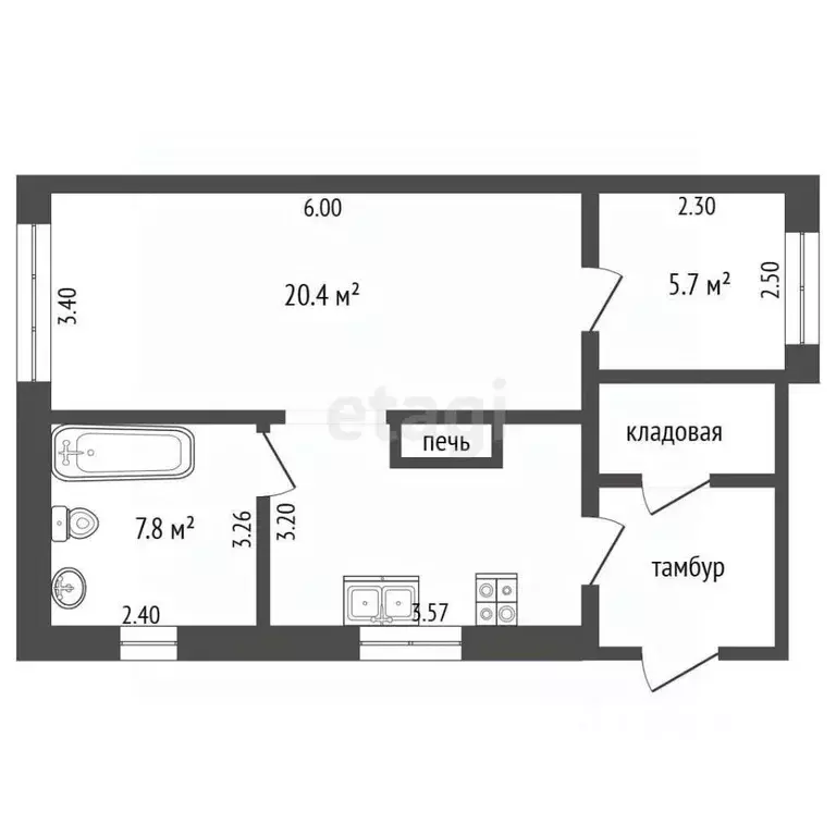 Дом в Томская область, Томск Дорожный пер. (45 м) - Фото 2
