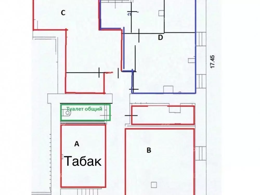 Помещение свободного назначения в Москва ул. Бахрушина, 28 (13 м) - Фото 1