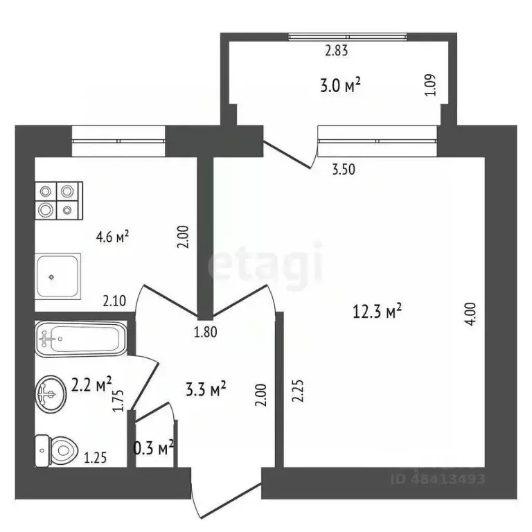 2-к кв. Краснодарский край, Геленджик городской округ, с. Дивноморское ... - Фото 2