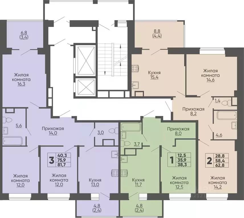 3-к кв. Чувашия, Чебоксары ул. Академика РАН Х.М. Миначева, поз11 ... - Фото 1