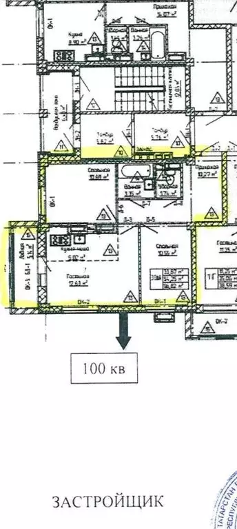 3-комнатная квартира: Набережные Челны, проспект Фоменко, 82 (57 м) - Фото 1