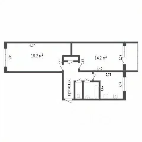 2-к кв. Калужская область, Калуга Турынино мкр, ул. Советская, 6 (44.1 ... - Фото 1