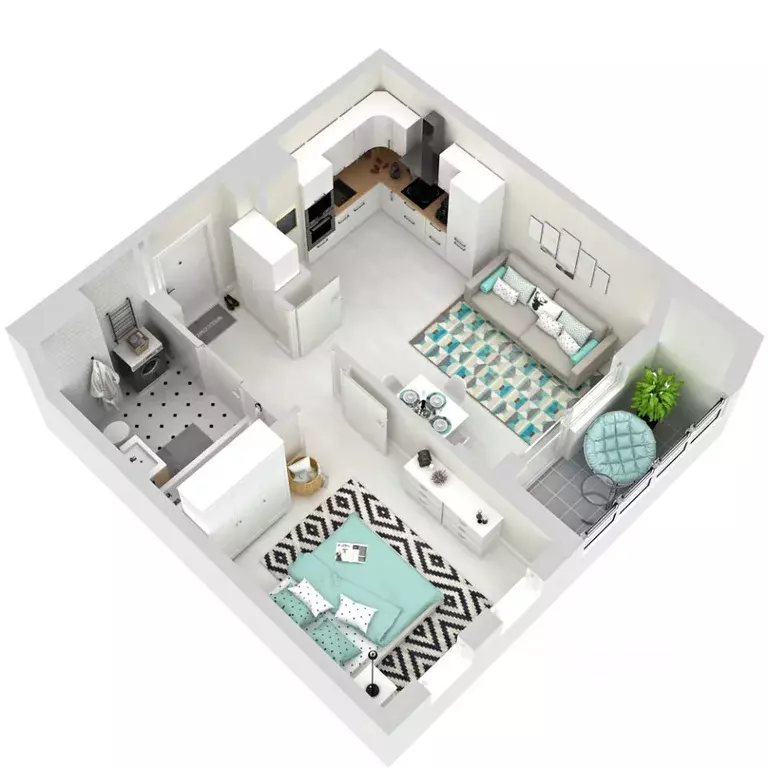 1-к кв. Свердловская область, Екатеринбург Широкая Речка мкр, Мохито ... - Фото 2