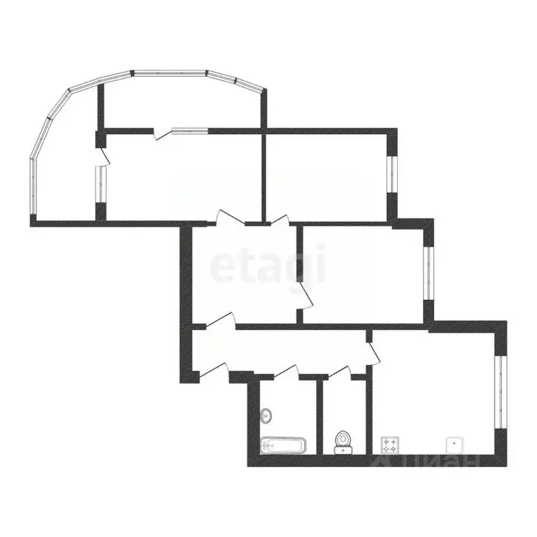 3-к кв. Белгородская область, Белгород ул. Газовиков, 9 (89.0 м) - Фото 1