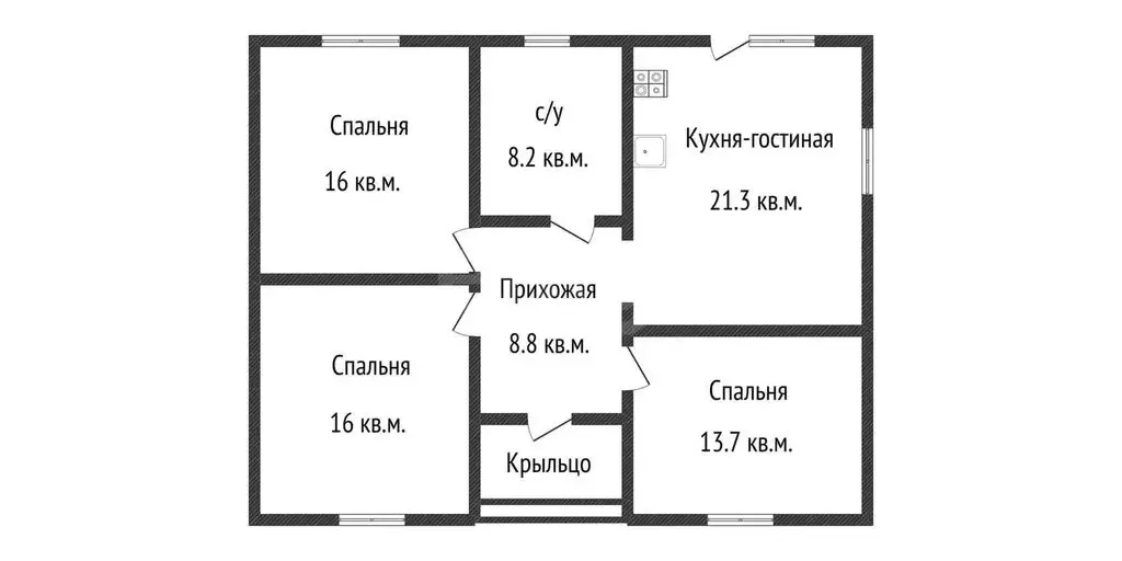 Дом в станица Новотитаровская, улица Александра Невского (84 м) - Фото 0