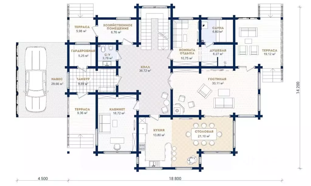 Дом в Ленинградская область, Всеволожский район, Куйвозовское с/пос, ... - Фото 2