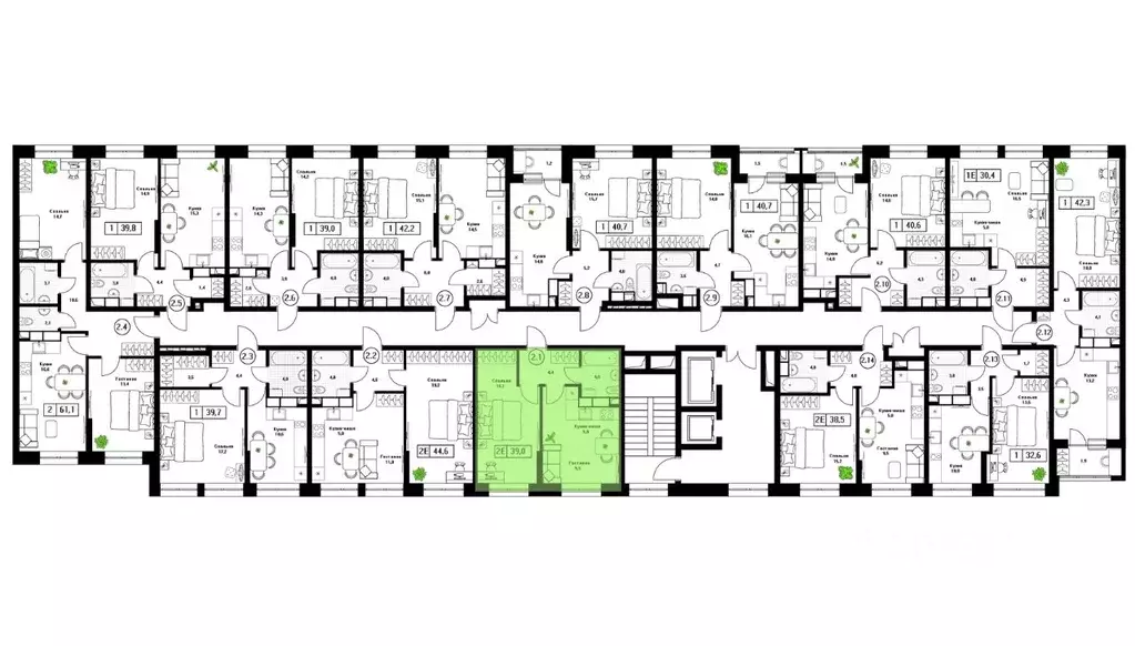 1-к кв. Московская область, Пушкино Пушкино Град жилой комплекс, к2 ... - Фото 2
