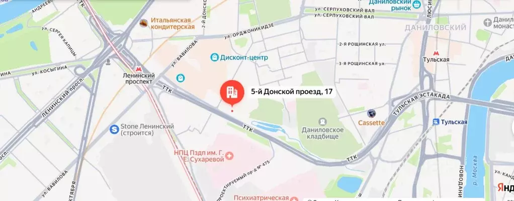 Помещение свободного назначения в Москва 5-й Донской проезд, 17 (1592 ... - Фото 2