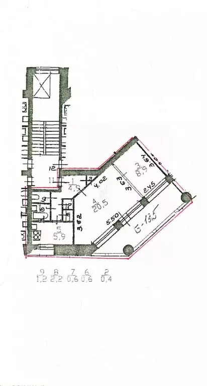 2-к кв. Санкт-Петербург Красногвардейская пл., 5 (45.2 м) - Фото 1