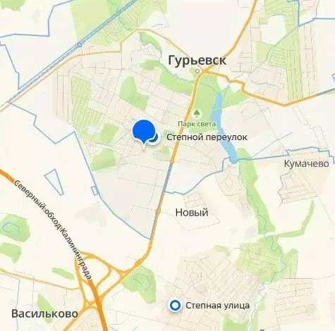 Участок в Калининградская область, Гурьевск Степной пер., 2Г (4.0 ... - Фото 1