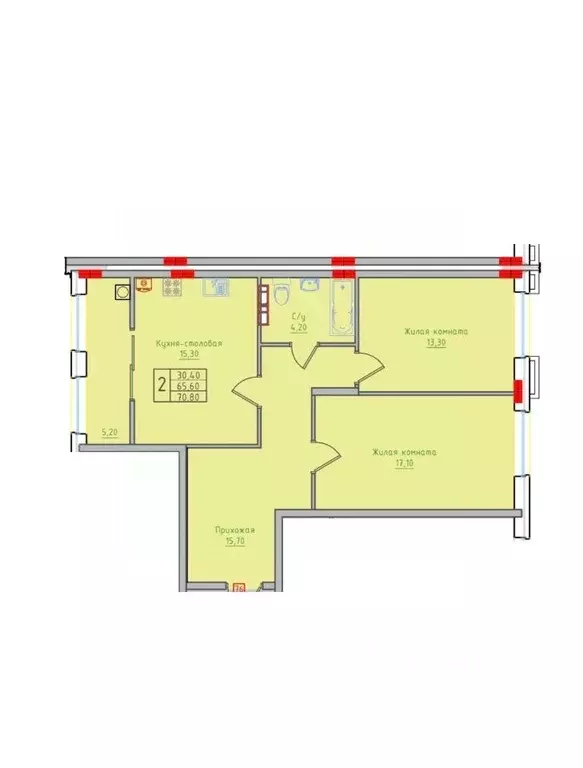 2-к кв. Ставропольский край, Невинномысск ул. Имени Героя России ... - Фото 1
