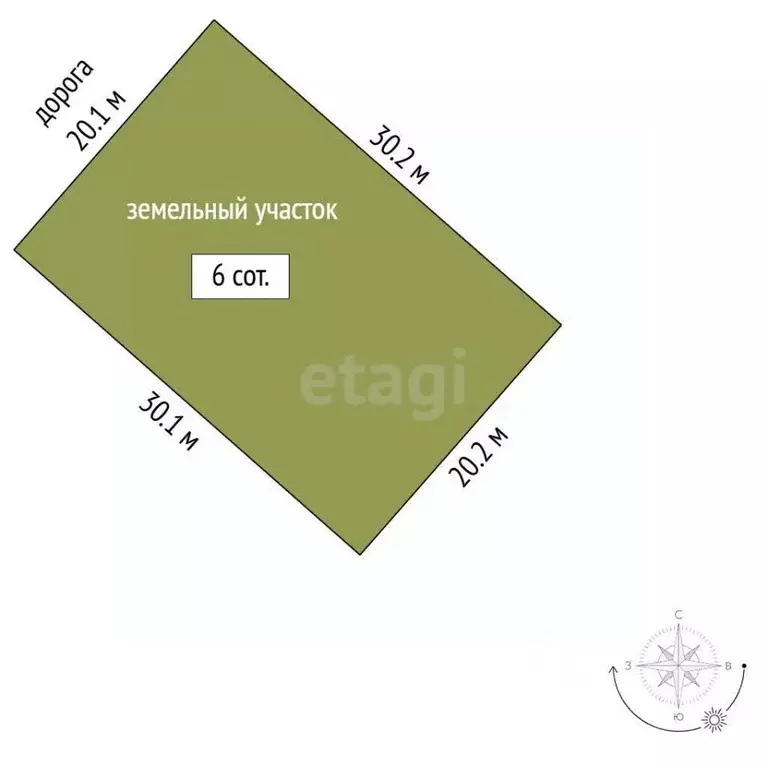 Участок в Татарстан, Альметьевск Магистральная ул., 17 (6.0 сот.) - Фото 2